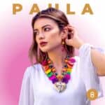 Paula - Collar con Flores de Palma y Corazon Pintado a Mano - Collar con Flores de Palma y Corazon
