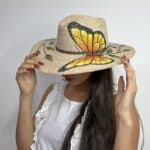 Monarca- Sombrero Pintado a Mano - sombrero pintado a mano
